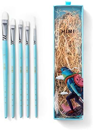 Little Bird Paint Brushes Set, 5 Pcs (Blue)